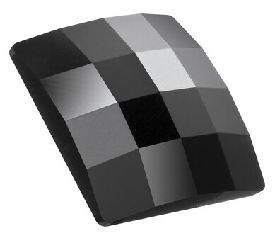 Preciosa Chessboard Square MAXIMA - Jet HF 23980 (10 x 10 mm) per 144 stuks