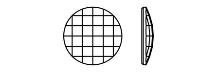 Preciosa Chessboard Circle MAXIMA - Crystal HF 00030 (14 mm) per 144 stuks