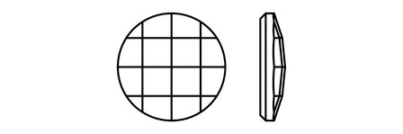 Preciosa Chessboard Circle MAXIMA - Crystal AB HF 00030 (6 mm) per 288 stuks