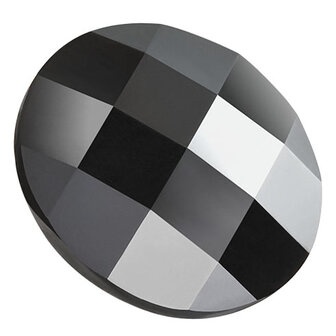 Preciosa Chessboard Circle MAXIMA - Jet DF 23980 (10 mm) per 144 stuks