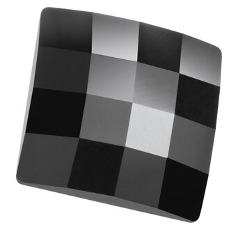 Preciosa Chessboard Square MAXIMA - Jet DF 23980 (12 x 12 mm) per 144 stuks