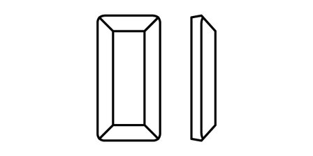 Preciosa Baguette MAXIMA - Crystal AB DF 00030 (4 x 2 mm) - per 1440 stuks (10 gross)