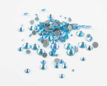 Superior Glamour hotfix steentjes - Aquamarine AB (SS30)