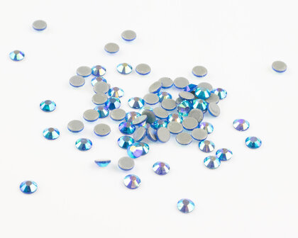 Superior Glamour hotfix steentjes - Blue Zircon AB (SS30)