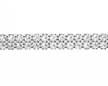 Metal Banding - Crystal AB - 2 rijen - per 10 meter 