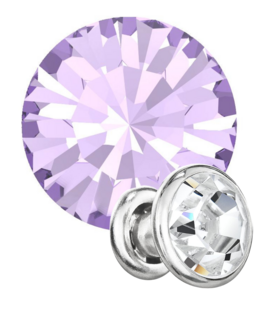 Preciosa Rivets silver - Violet 20310