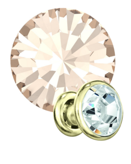 Preciosa Rivets gold - Gold Quartz 00530