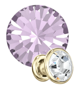 Preciosa Rivets gold - Light Amethyst 20020