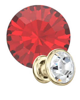 Preciosa Rivets gold - Light Siam 90070