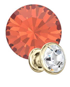 Preciosa Rivets gold - Padparadscha 90350