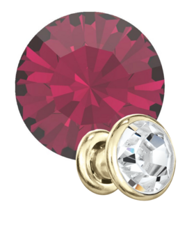 Preciosa Rivets gold - Ruby 90110