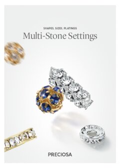 Preciosa stalenkaart Multi Stone Settings - per stuk