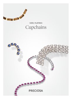 Preciosa stalenkaart Cupchains - per stuk