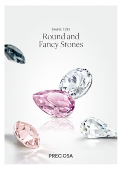 Preciosa stalenkaart Round and Fancy Stones - per stuk