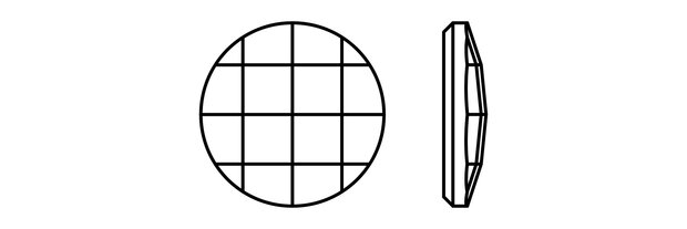 Preciosa Chessboard Circle MAXIMA - Crystal AB HF 00030 (6 mm) per 288 stuks