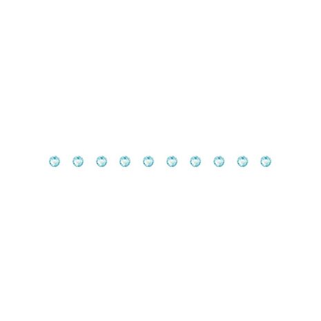 Single Stripe (49.6 x 2.5 x 1.5mm) - Preciosa Transfer - Chaton Rose MAXIMA HF (ss8) Aqua Bohemica (per 10 stuks)