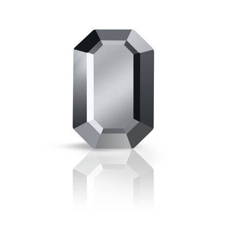 Preciosa Octagon MAXIMA - Jet Hematite DF 23980 (6x4 mm) - per 720 stuks (5 gross)