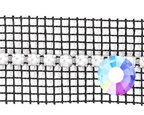 Metal Banding - Crystal AB - 1 rij - per 10 meter 