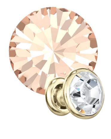 Preciosa Rivets gold - Light Peach 90300