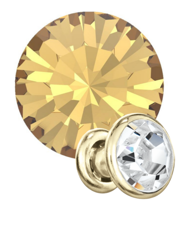 Preciosa Rivets gold - Light Colorado Topaz 10330