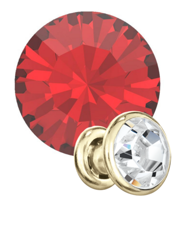 Preciosa Rivets gold - Light Siam 90070