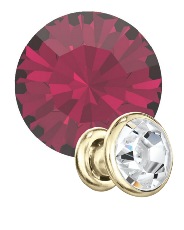 Preciosa Rivets gold - Ruby 90110