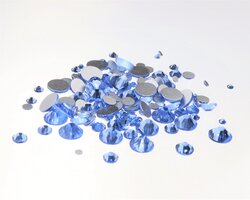 Superior Glamour non-hotfix steentjes - Light Sapphire (SS30) per 288 stuks (2 gross)