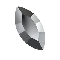 Preciosa Navette MAXIMA - Jet Hematite U 23980 (4 x 2 mm) - per 1440 stuks (10 gross)