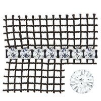 Preciosa Metal Banding met Chaton MAXIMA - Crystal - 1 rij - per 10 meter (punt achterkant)