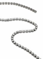 Preciosa Cupchain met Chaton MAXIMA - Crystal - Ruthenium plating - 1 rij 