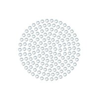 Cirkel (25.3 x 24.4 x 1.5mm) - Preciosa Transfer - Chaton Rose MAXIMA HF (ss6) Crystal (per 10 stuks)