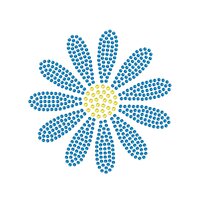 Daisy / madeliefje (88.7 x 89.9 x 1.5mm) - Preciosa Transfer - Chaton Rose MAXIMA HF (ss6, ss8) Capri Blue, Citrine (per 10 stuks)