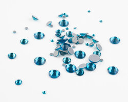 Superior Glamour hotfix steentjes - Peacock Blue (SS6 - SS20)