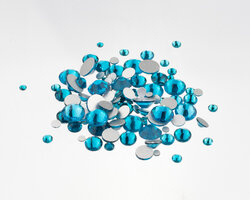 Superior Glamour non-hotfix steentjes - Peacock Blue (SS30)