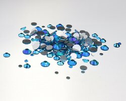 Superior Glamour non-hotfix steentjes - Blue Zircon AB (SS30)