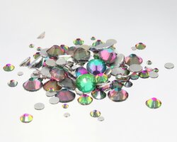 Superior Glamour non-hotfix steentjes - Green Volcanic (SS5 - SS20) per 1440 stuks (10 gross)