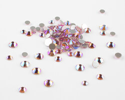 Superior Glamour non-hotfix steentjes - Light Rose AB (SS5 - SS20) per 1440 stuks (10 gross)