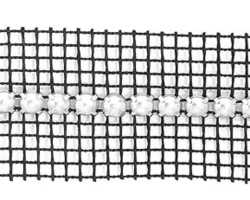 Metal Banding - Crystal - 1 rij - per 10 meter  