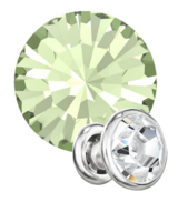Preciosa Rivets silver - Chrysolite 50000