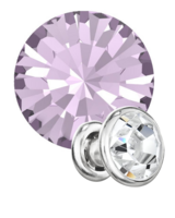Preciosa Rivets silver - Light Amethyst 20020