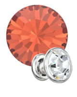 Preciosa Rivets silver - Padparadscha 90350