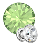 Preciosa Rivets silver - Peridot 50520