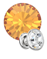 Preciosa Rivets silver - Sun 90310