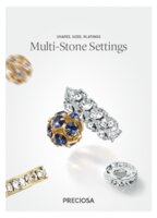 Preciosa stalenkaart Multi Stone Settings - per stuk